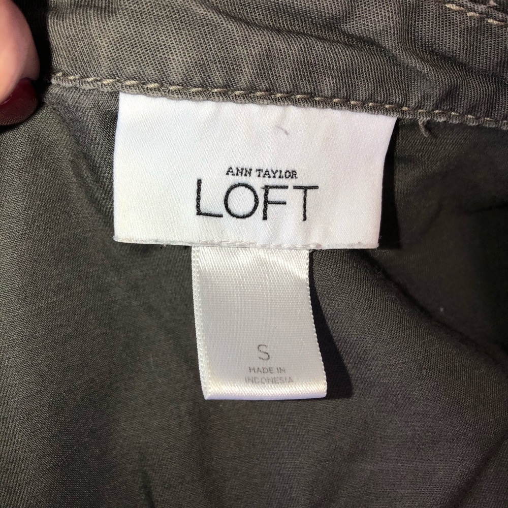LOFT Twill Peplum Jacket - Picture 7 of 8